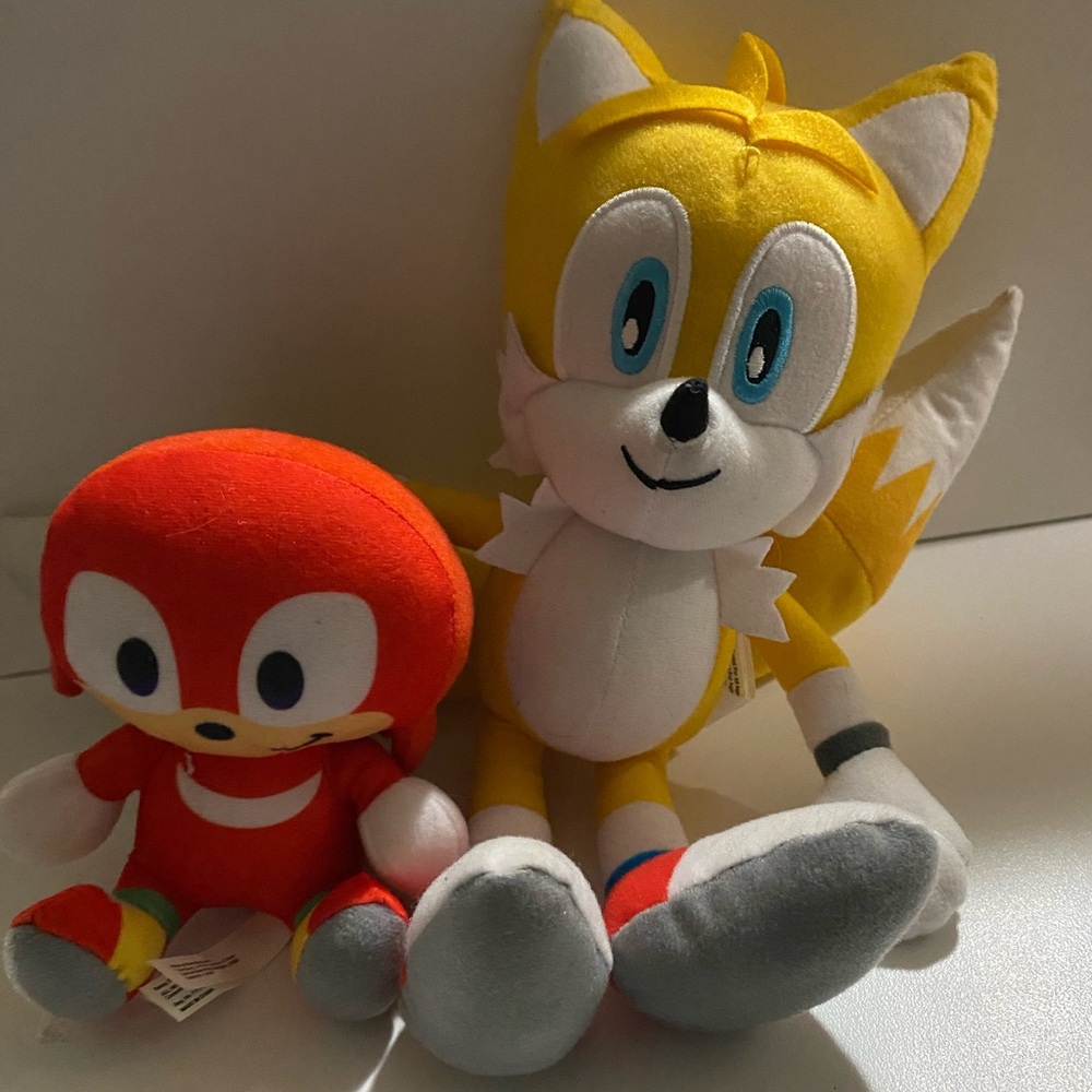 Vibrant Yellow and Red Stuffed Animal Toy